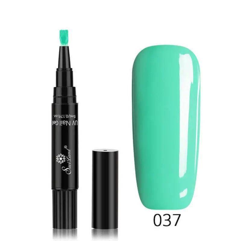 3 In 1 Gel Nail Varnish Pen Glitter One Step Nail Art Gel Polish Hybrid - Trendy Mix