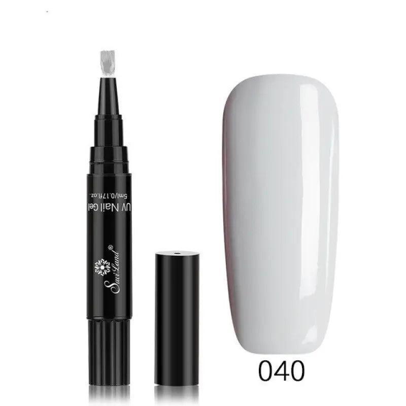 3 In 1 Gel Nail Varnish Pen Glitter One Step Nail Art Gel Polish Hybrid - Trendy Mix