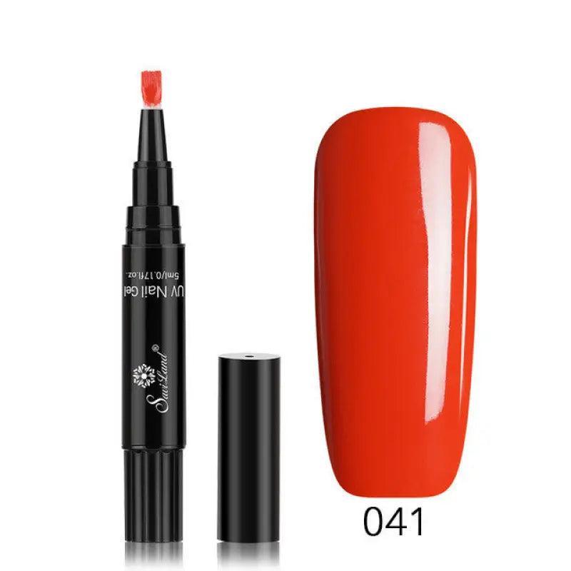 3 In 1 Gel Nail Varnish Pen Glitter One Step Nail Art Gel Polish Hybrid - Trendy Mix