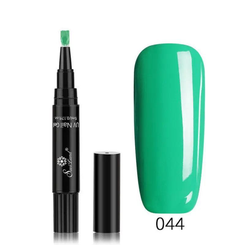 3 In 1 Gel Nail Varnish Pen Glitter One Step Nail Art Gel Polish Hybrid - Trendy Mix