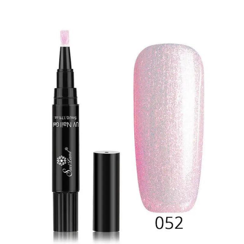 3 In 1 Gel Nail Varnish Pen Glitter One Step Nail Art Gel Polish Hybrid - Trendy Mix