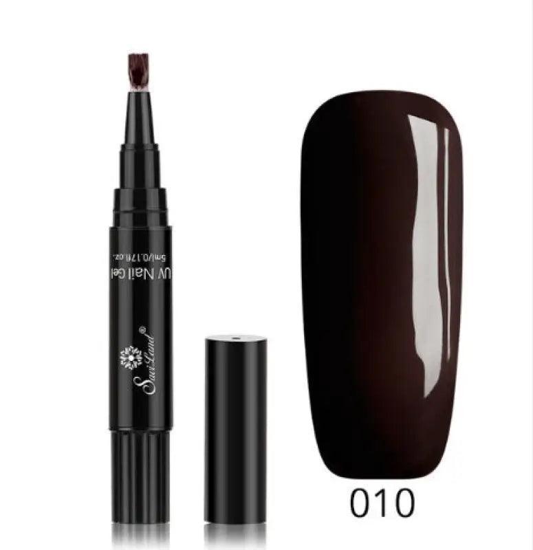 3 In 1 Gel Nail Varnish Pen Glitter One Step Nail Art Gel Polish Hybrid - Trendy Mix