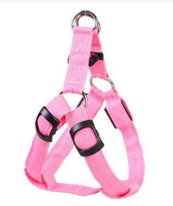 Glow-in-the-Dark LED Dog Harness with Leash for Large Breeds - Trendy Mix