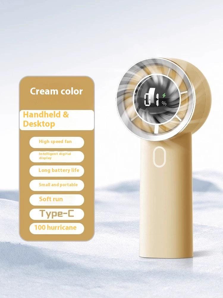 Portable USB Rechargeable Handheld Fan with Long-lasting Battery - Trendy Mix