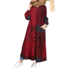 Women's Printed Casual Retro Long - Hejab outfit - Trendy Mix