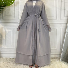 Chic Chiffon Cardigan Robe for Modest Fashion - Trendy Mix