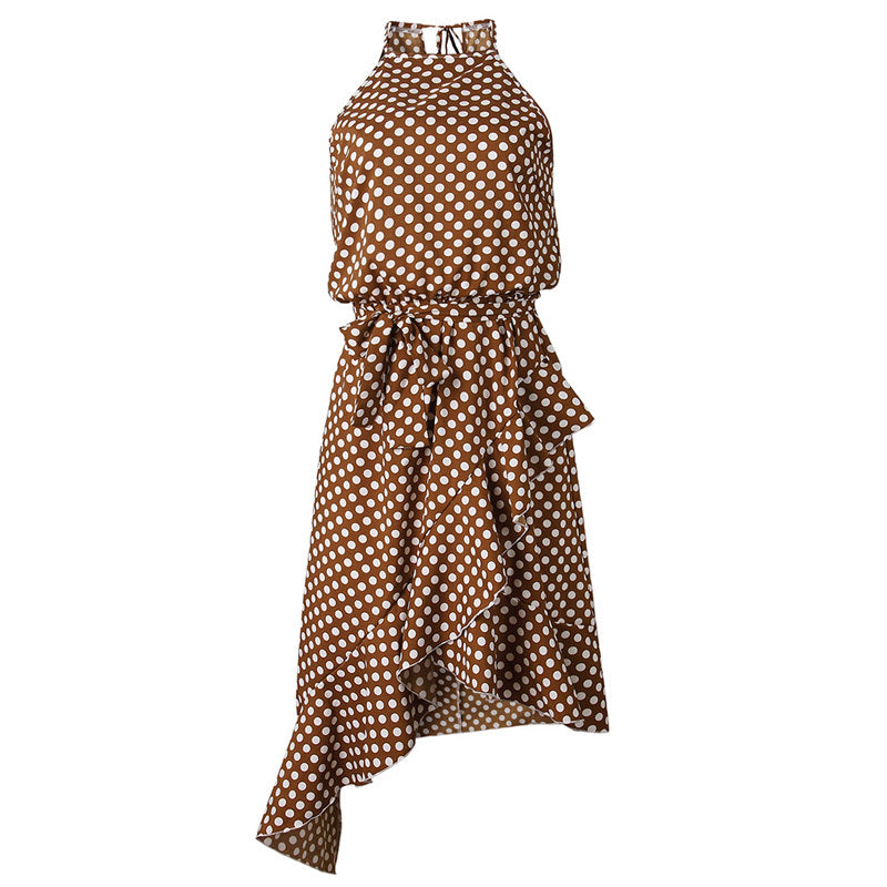 Polka dot 3 color fashion dress women - Trendy Mix