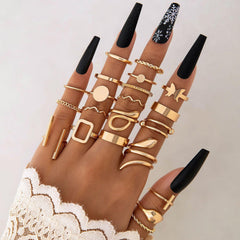 Design Butterfly Ring Opening More Than Knuckle Ring Suit - Trendy Mix