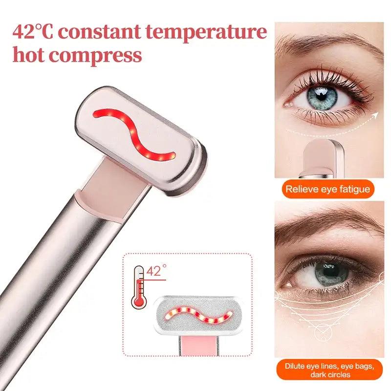 Advanced 4-in-1 Skin Rejuvenation Wand with Red Light Therapy and EMS Microcurrent - Trendy Mix