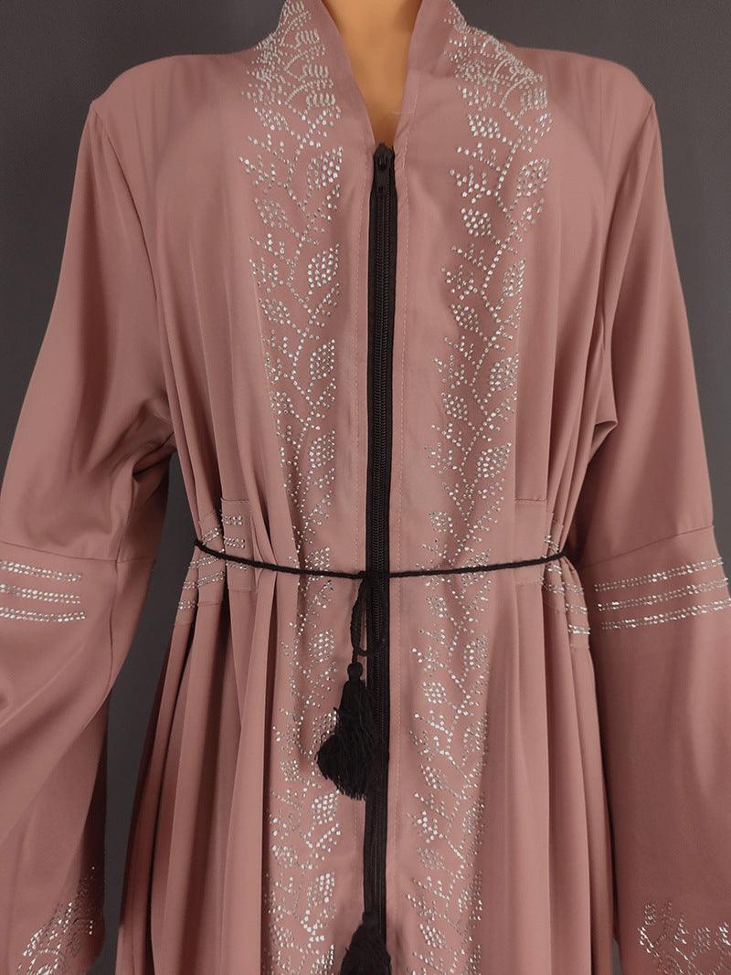 Elegant Women's Arabic Flare Robe - Trendy Mix