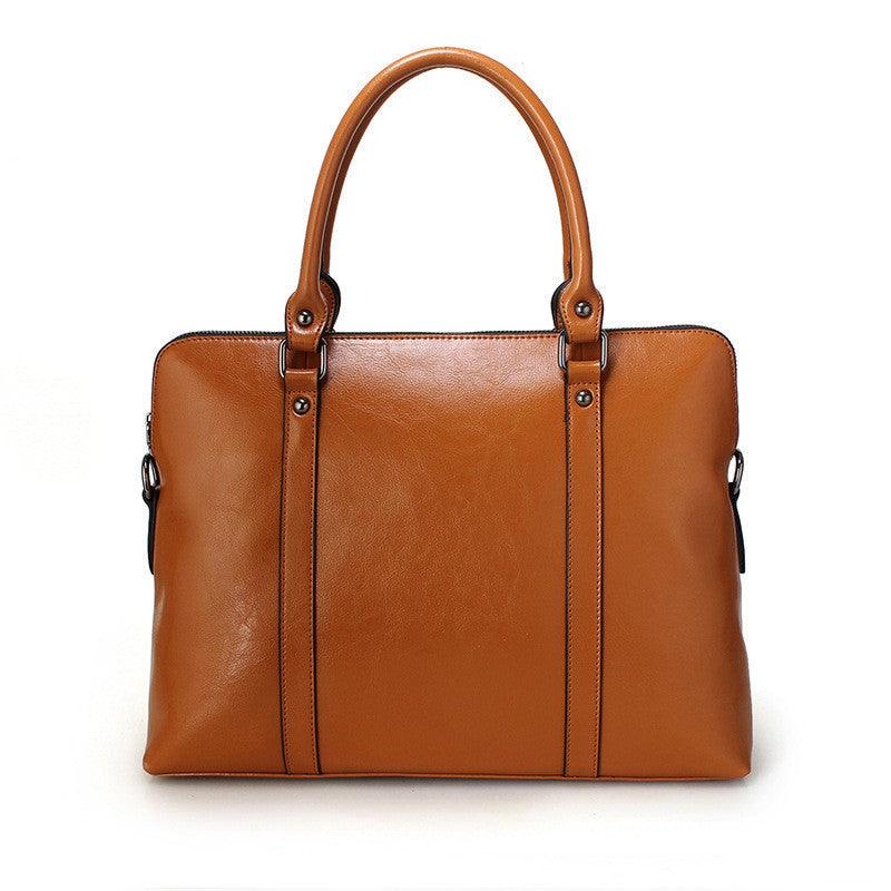 Fashionable lady leather briefcase - Trendy Mix