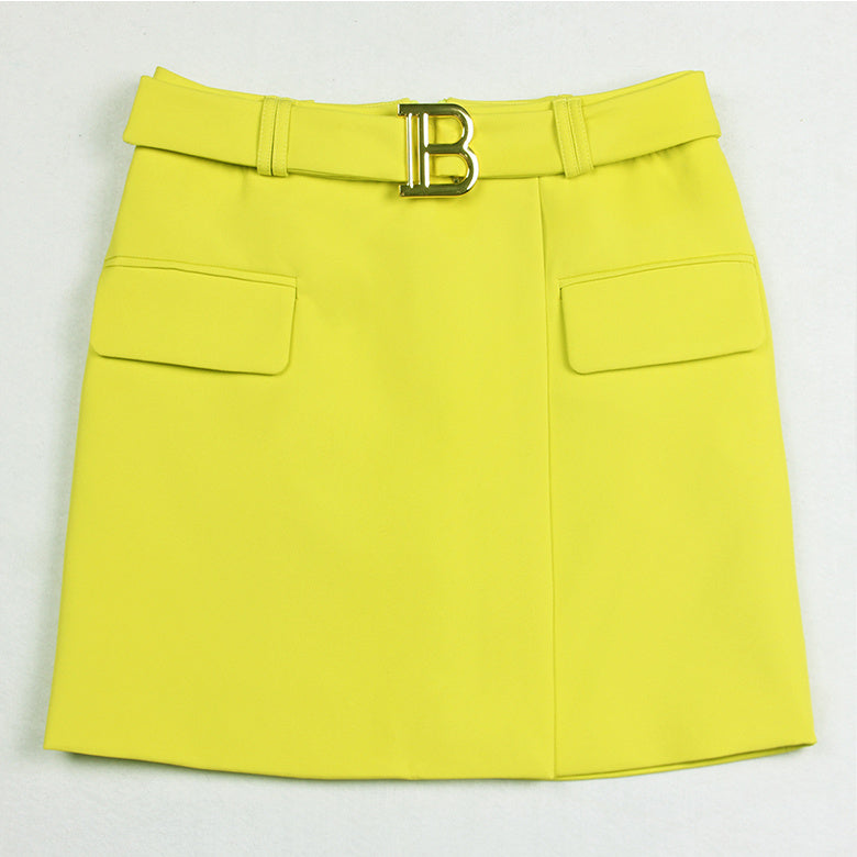 Trendy Summer Slim And Cool A-line Bag Hip Mini Skirt