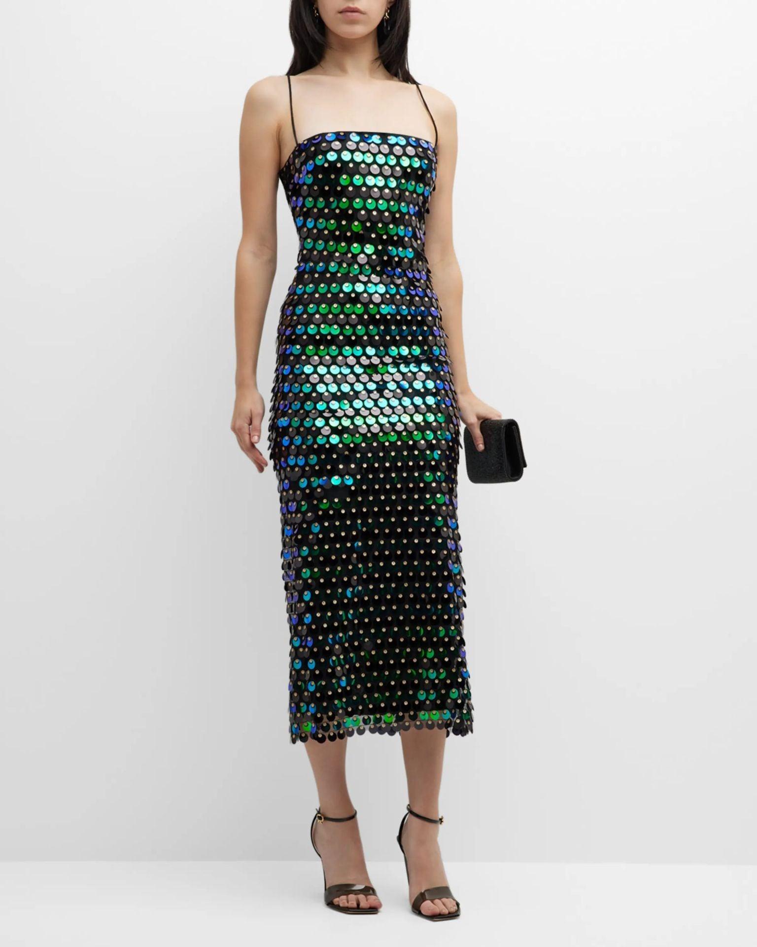 Fashion Lady Sequin Irregular Dress - Trendy Mix