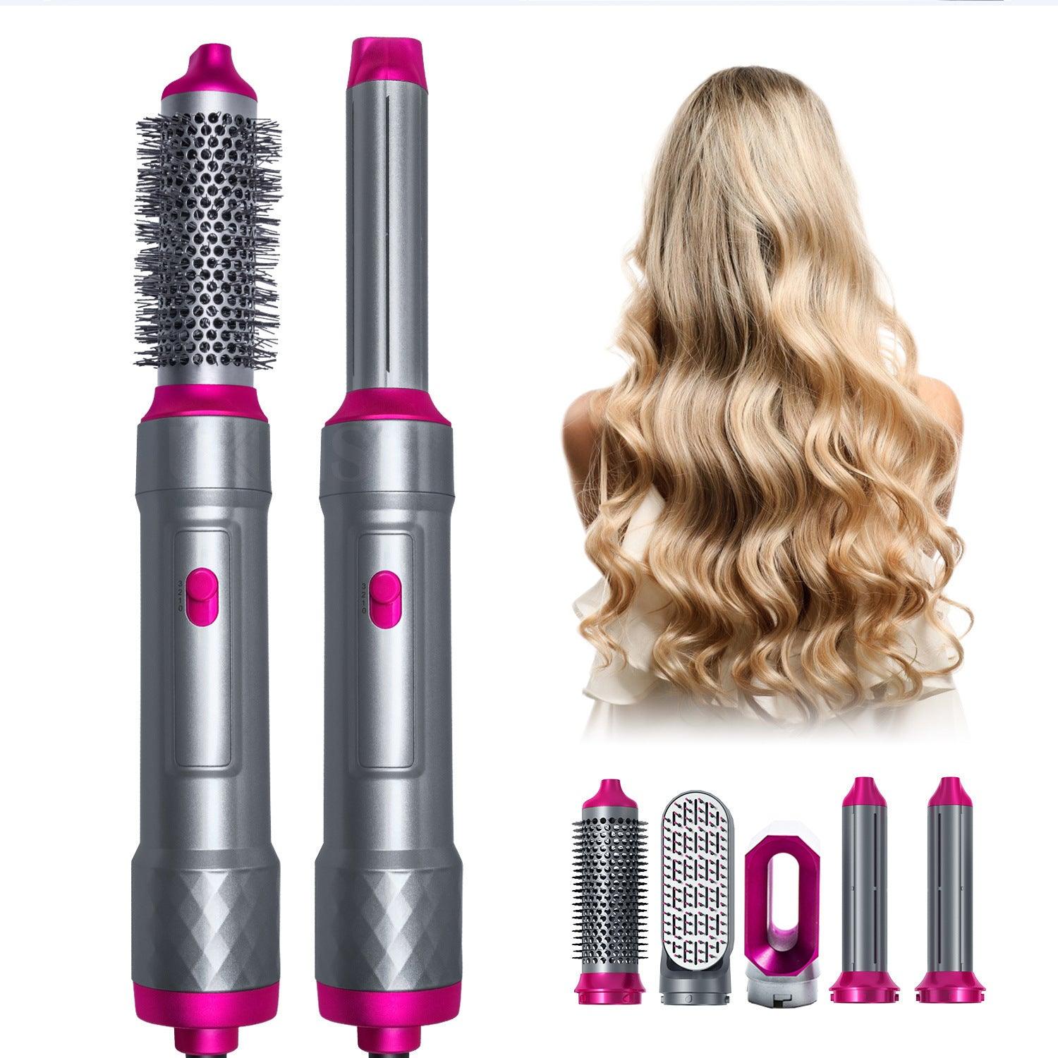 Five In One Multi-headed Hot Air Comb Combination Automatic Curling Iron Set - Trendy Mix