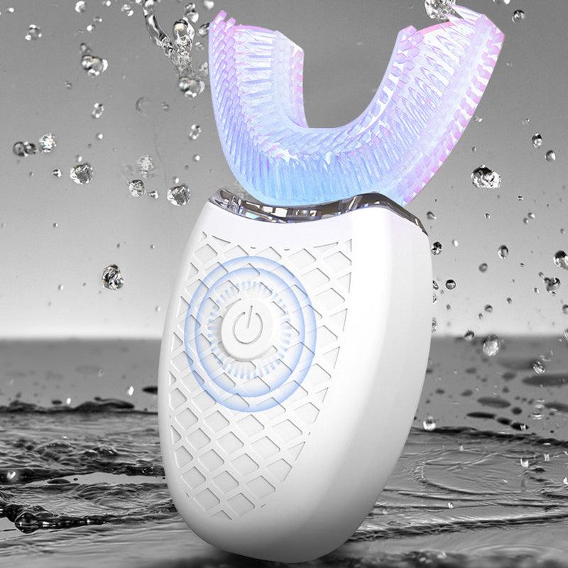 U-Shaped Electric Toothbrush for Kids and Adults - IPX7 Waterproof, USB Rechargeable, 48000rpm Vibration - Trendy Mix