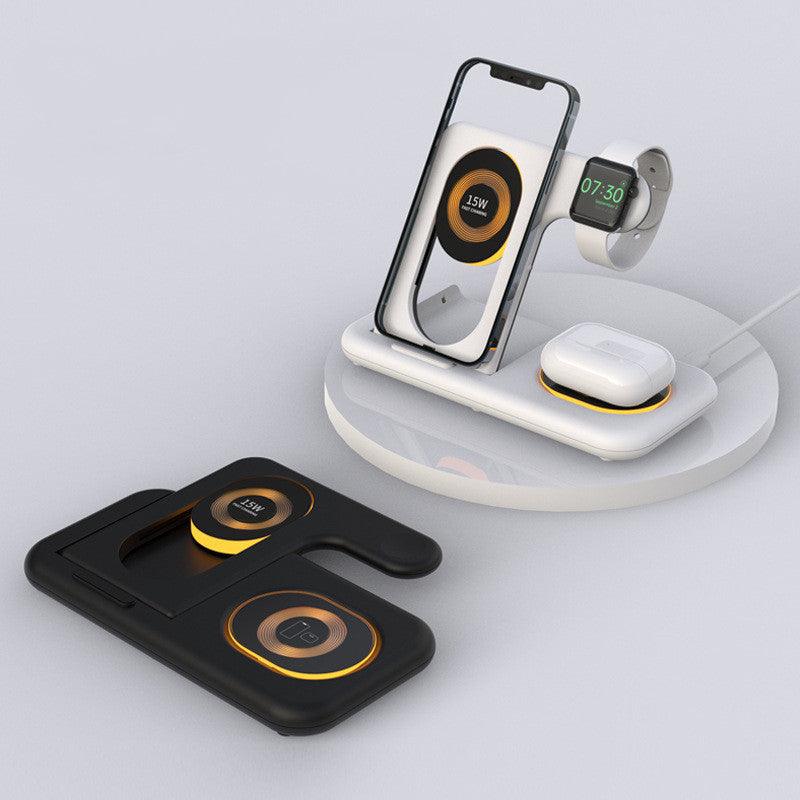 Multifunctional 6-in-1 Wireless Charging Station with Folding Design - Trendy Mix