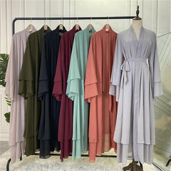 Chic Chiffon Cardigan Robe for Modest Fashion - Trendy Mix