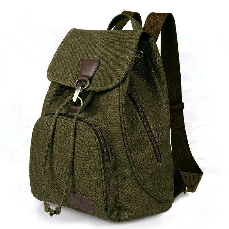 Vintage Women's Canvas School Backpack for Students - Trendy Mix