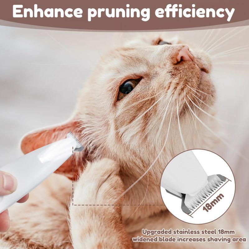 LED Waterproof Pet Paw Trimmer with Wide Stainless Steel Blade - Trendy Mix