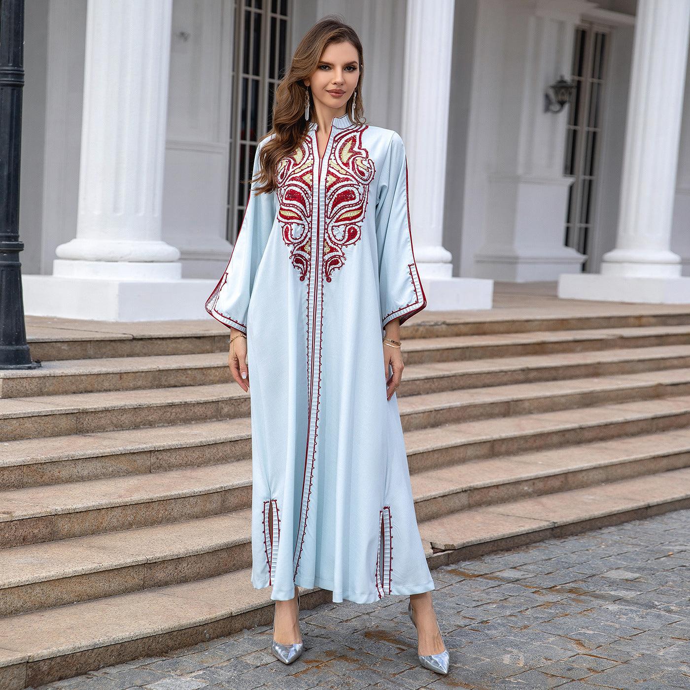 Middle Eastern Embroidered outfits with Custom Colors - Trendy Mix