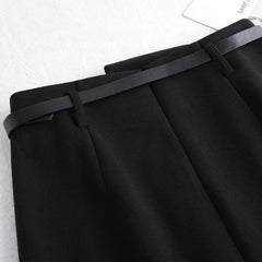 Women's Slim A-line Pleated Skirt Mid-length Skirt - Trendy Mix