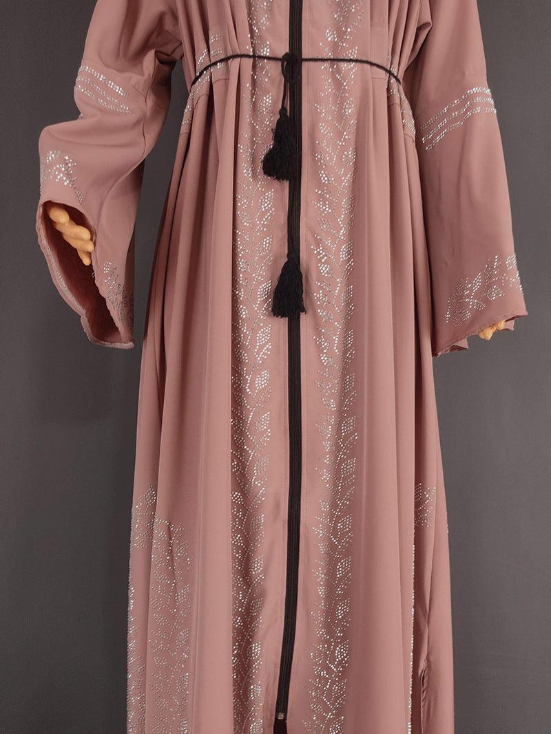 Elegant Women's Arabic Flare Robe - Trendy Mix