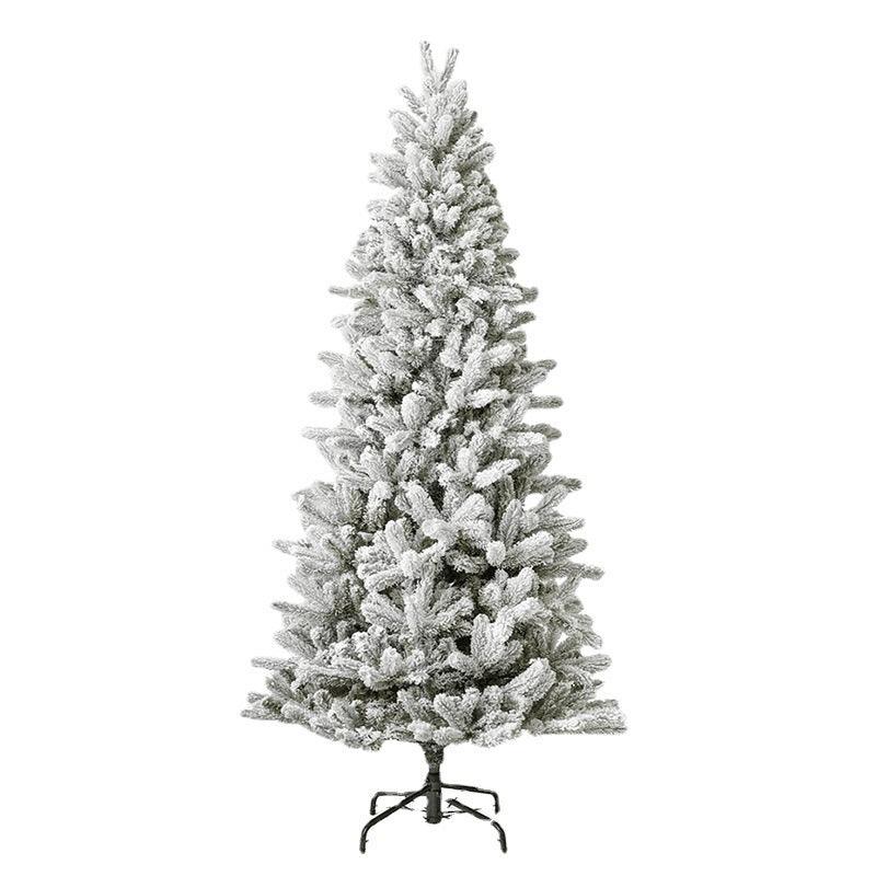 Flocked White Snow Christmas Tree for Holiday Decorating - Trendy Mix