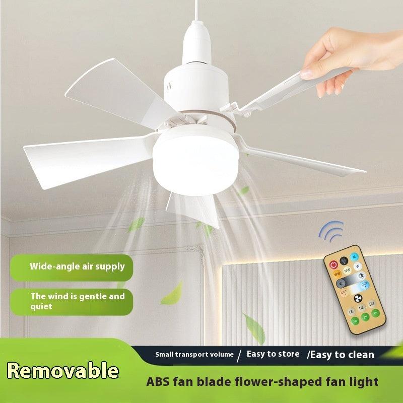 Dimmable Integrated Fan Light for Home and Dorm Rooms - Trendy Mix