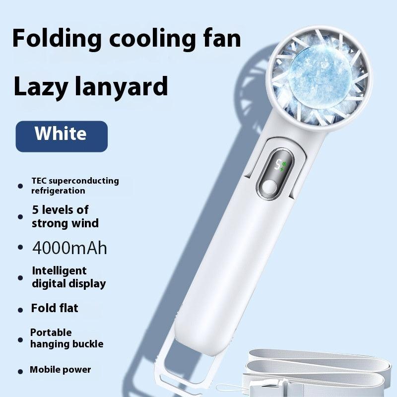 Portable Folding Handheld Fan with Cooling Features for Outdoor Use - Trendy Mix