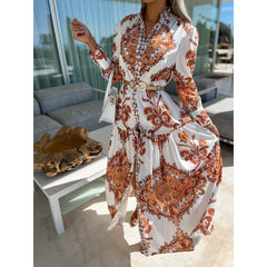 Fashionable With Side-slit Long Dress Bohemia Dress - Trendy Mix