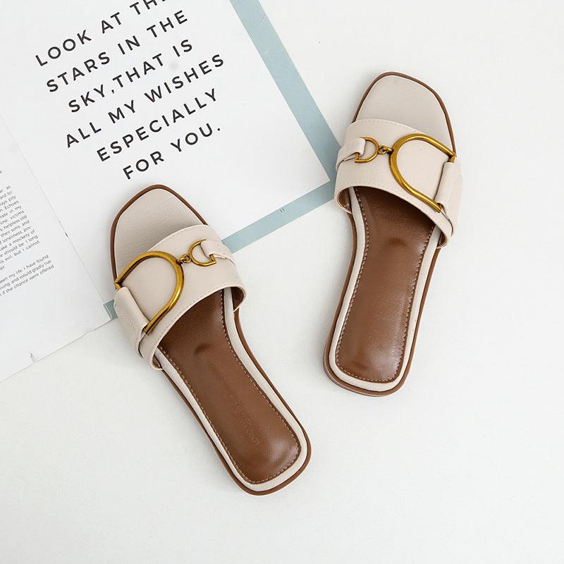 Women's Summer 2022 New Fashion All-matching Leisure Sandals Flat Shoes - Trendy Mix