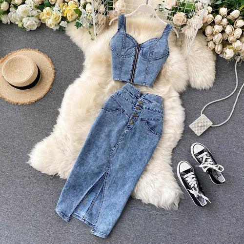 Gagarich Women Piece Set Korean Style Ins New Lady Sexy - Trendy Mix