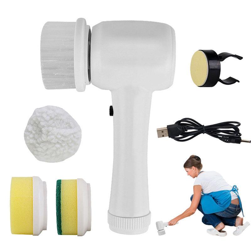 Cordless Electric Spin Scrubber with 4 Brush Heads for Effortless Cleaning - Trendy Mix