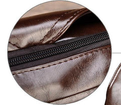 Modern Anti-Theft Leather Crossbody Bag for Men - Trendy Mix