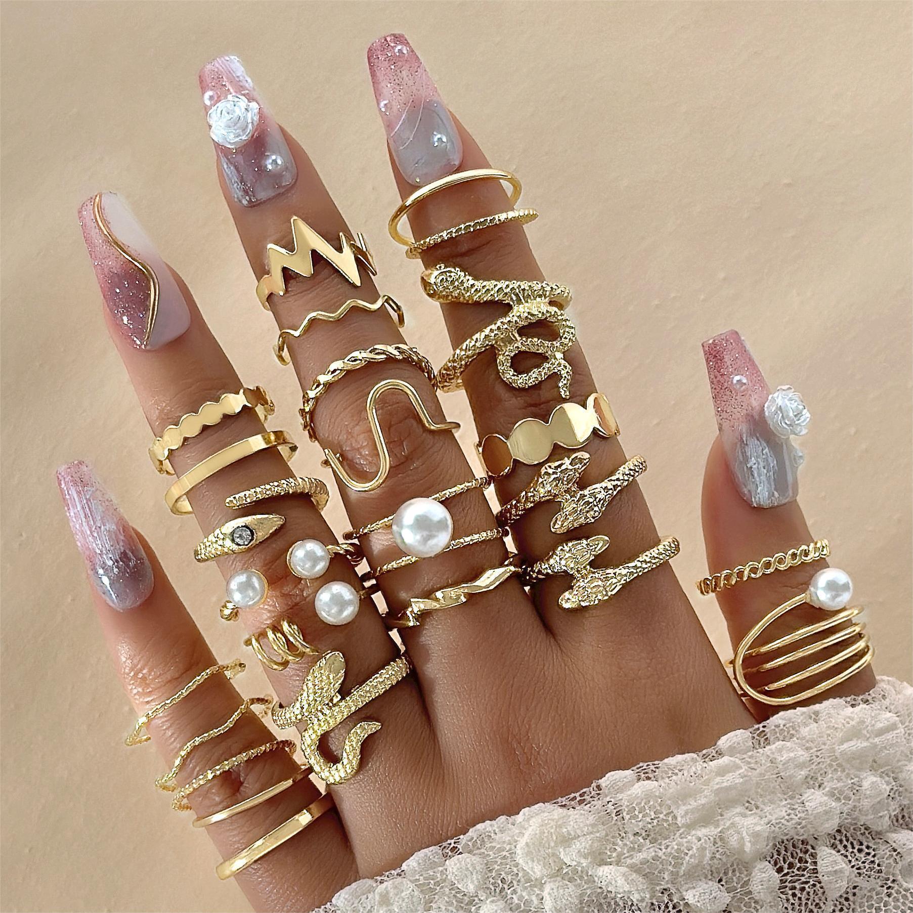 Design Butterfly Ring Opening More Than Knuckle Ring Suit - Trendy Mix