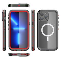 MagSafe Magnetic Phone Case with Wireless Charger - Transparent All-in-One Design - Trendy Mix