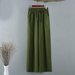 Women's Thin Cotton And Linen Wide-leg Pants - Trendy Mix