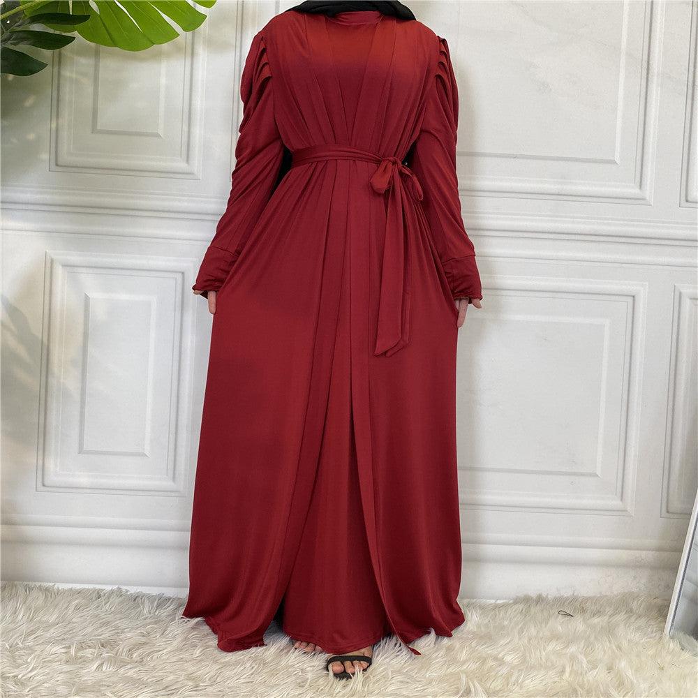 Trendy Solid Color Cardigan for Women - Perfect for Muslim Fashion - Trendy Mix