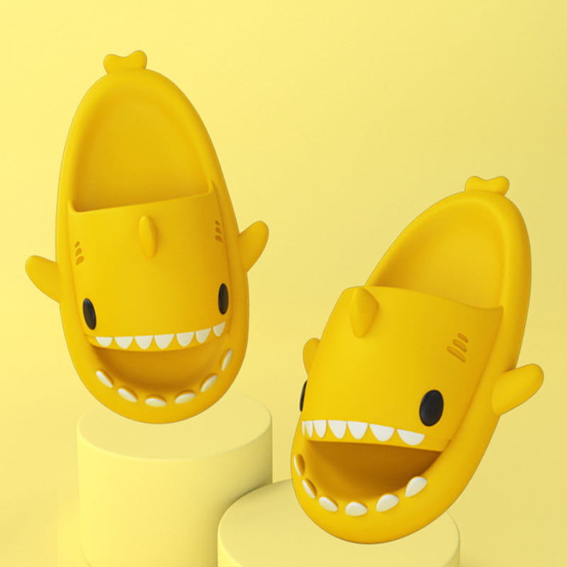 Adult’s Slippers Indoor Outdoor Funny Shark Cartoon