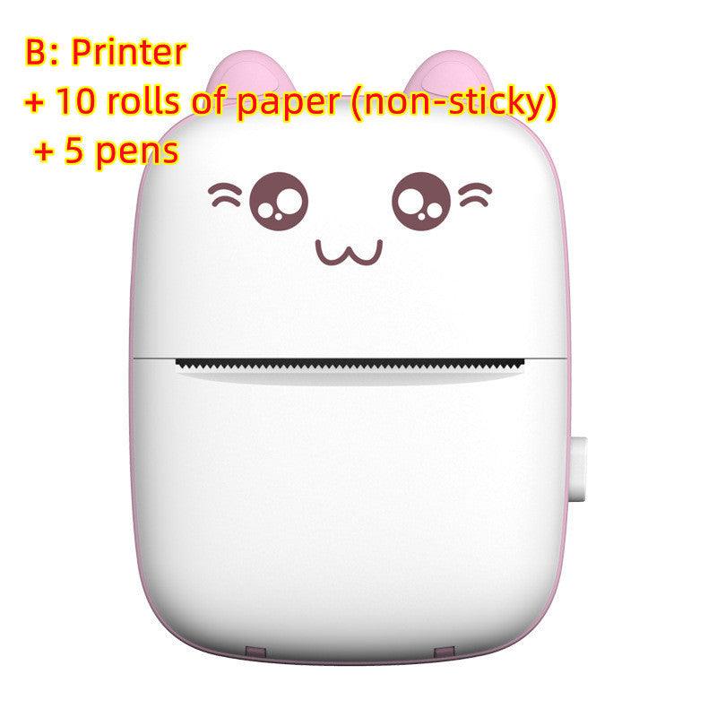 Portable Mini Bluetooth Photo Printer - Compact Mobile Printer for Students & Quick Note Printing - Trendy Mix