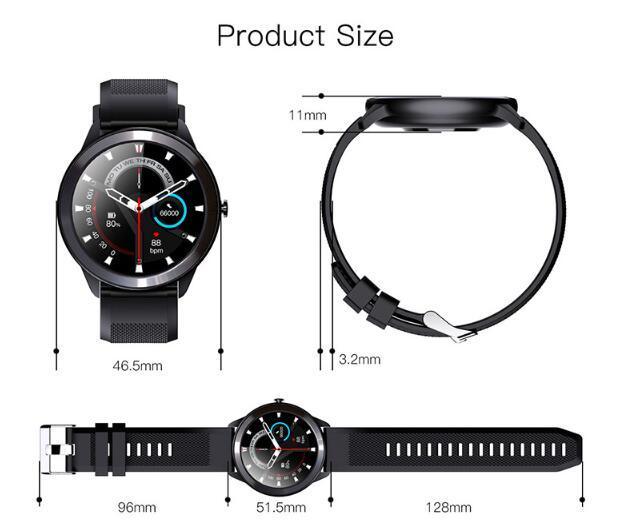 SN93 Bluetooth Smart Watch with Heart Rate Monitor, Blood Pressure Tracking, and Message Alerts - Trendy Mix