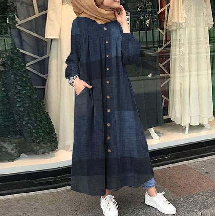 Women's Printed Casual Retro Long - Hejab outfit - Trendy Mix