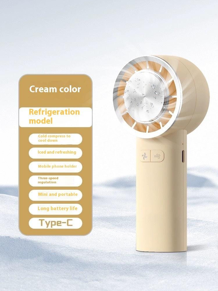 Portable USB Rechargeable Handheld Fan with Long-lasting Battery - Trendy Mix