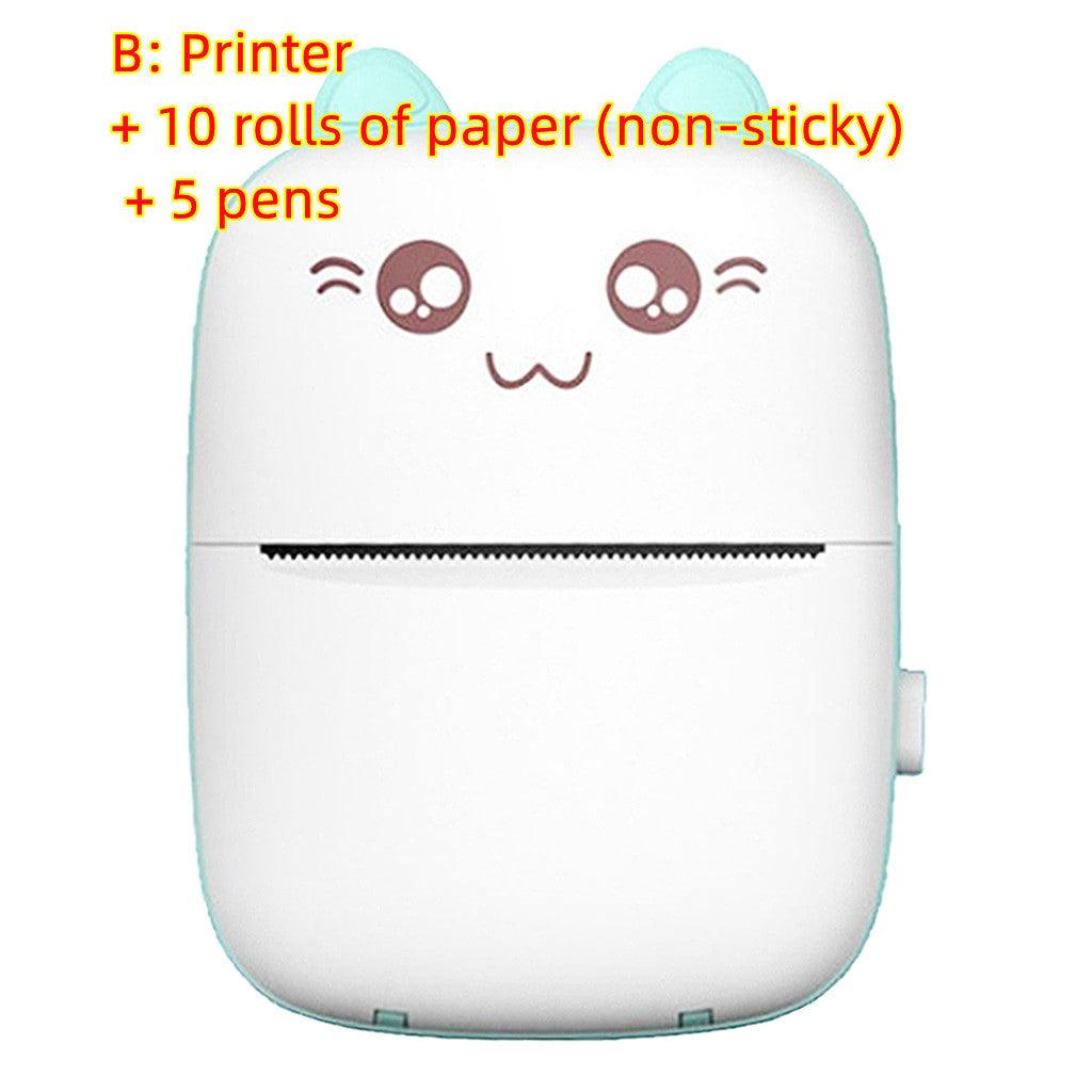 Portable Mini Bluetooth Photo Printer - Compact Mobile Printer for Students & Quick Note Printing - Trendy Mix