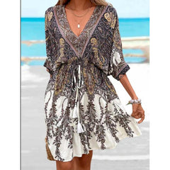 Women's Holiday Ethnic Style Dress - Trendy Mix