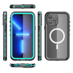 MagSafe Magnetic Phone Case with Wireless Charger - Transparent All-in-One Design - Trendy Mix