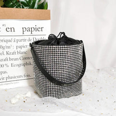 Dazzling Rhinestone Bucket Clutch Bag - Trendy Mix