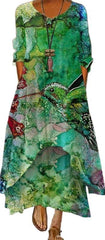 Irregular Flower Women's Dress Female - Trendy Mix