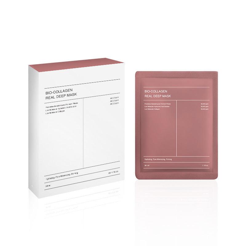 Deep Collagen Overnight Mask The Real Collagen Facial Sheet Masks With Low Molecular Weight Collagen For Elasticity Firming - Trendy Mix