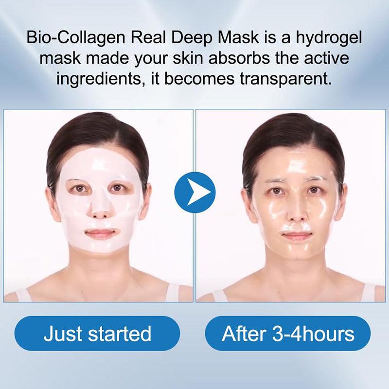 Deep Collagen Overnight Mask The Real Collagen Facial Sheet Masks With Low Molecular Weight Collagen For Elasticity Firming - Trendy Mix